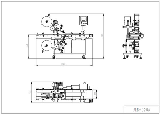 PLC дна слипчивой машины для прикрепления этикеток собственной личности ширины 30m/Min 160mm верхний